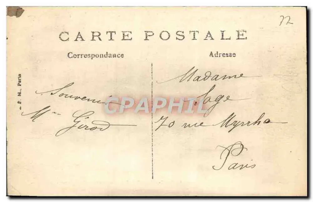 DAMMARTIN-en-GOËLE — Avenue de la Corbette — Verlag G. L. édit-photo, Nr. 636 - Rückseite