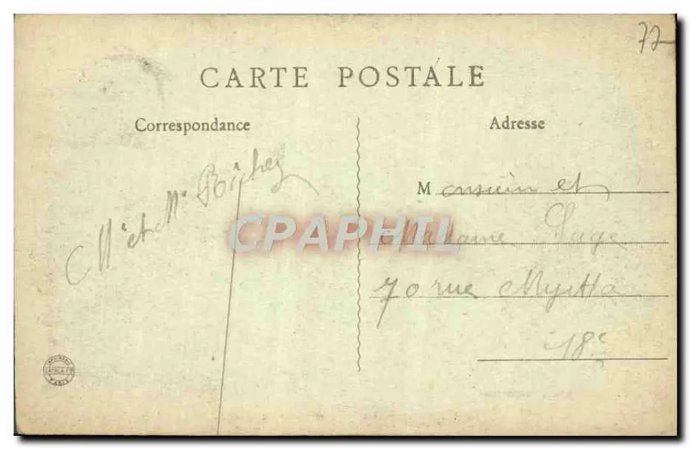Dammartin - Promenaden des Schlosses — G.-L., Verlag-Fotograf, Dammartin - Rückseite