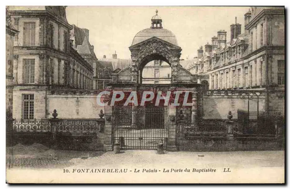 Fontainebleau - Das Schloss - Die Taufpforte — LL, n°10 - Vorderseite