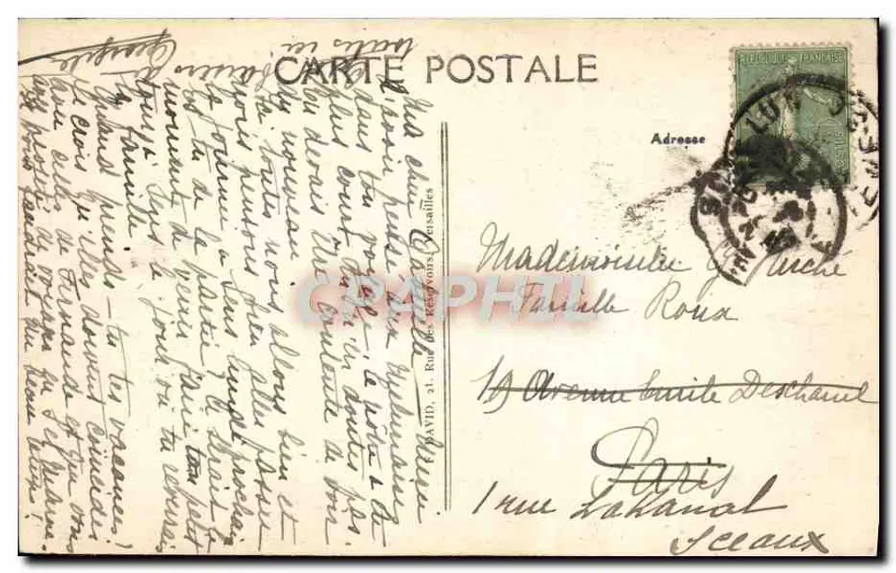 Melun — Castello di Vaux-le-Pénil — editore non identificato, n° serie 14 - Verso