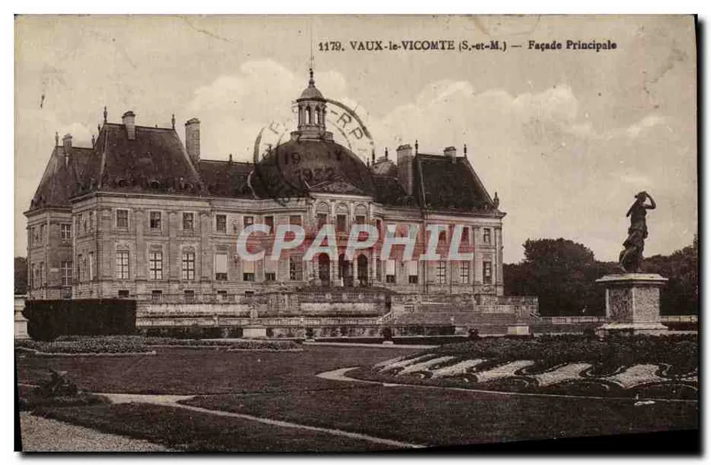 Vaux-le-Vicomte (S.-et-M.) — Frontowa fasada - Awers