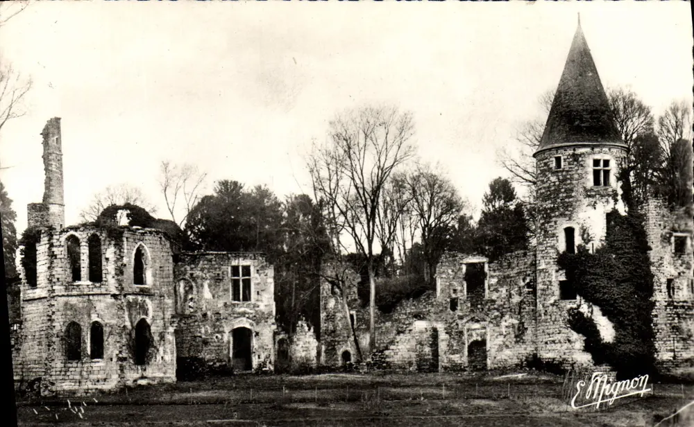 Ruinen des königlichen Schlosses Vivier — Fontenay-Trésigny (S.-et-M.) — Éditions Mignon, Serie 3076 - Vorderseite