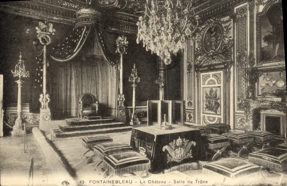 Fontainebleau - Das Schloss - Thronsaal — Verlag 'SEJOUR IDEAL', n° 43 - Vorderseite