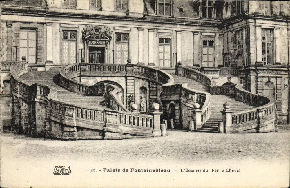 Schloss Fontainebleau — Die Eisenpferdestiege — n°40 - Vorderseite