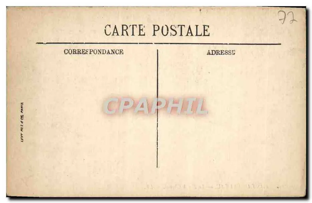 Fontainebleau — O Ferro de Cavalo — LL. n° 366 - Verso