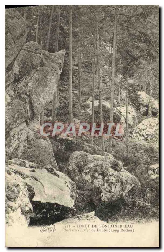 Forêt de Fontainebleau — Enfer de Dante (Long Rocher) — Éditeur impr. J. P. C. n° 415 - Vorderseite