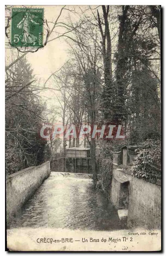 CRÉCY-en-BRIE — Un Bras du Morin — Grivot, édit Céney N° 2 - Vorderseite