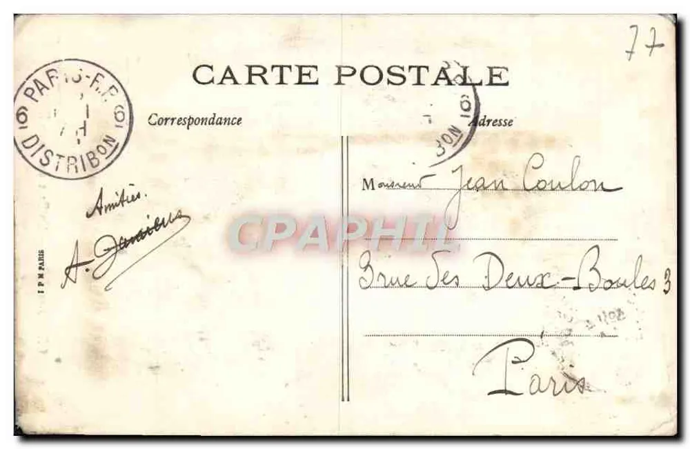 CRÉCY-en-BRIE — Un Bras du Morin — Grivot, édit Céney N° 2 - Rückseite