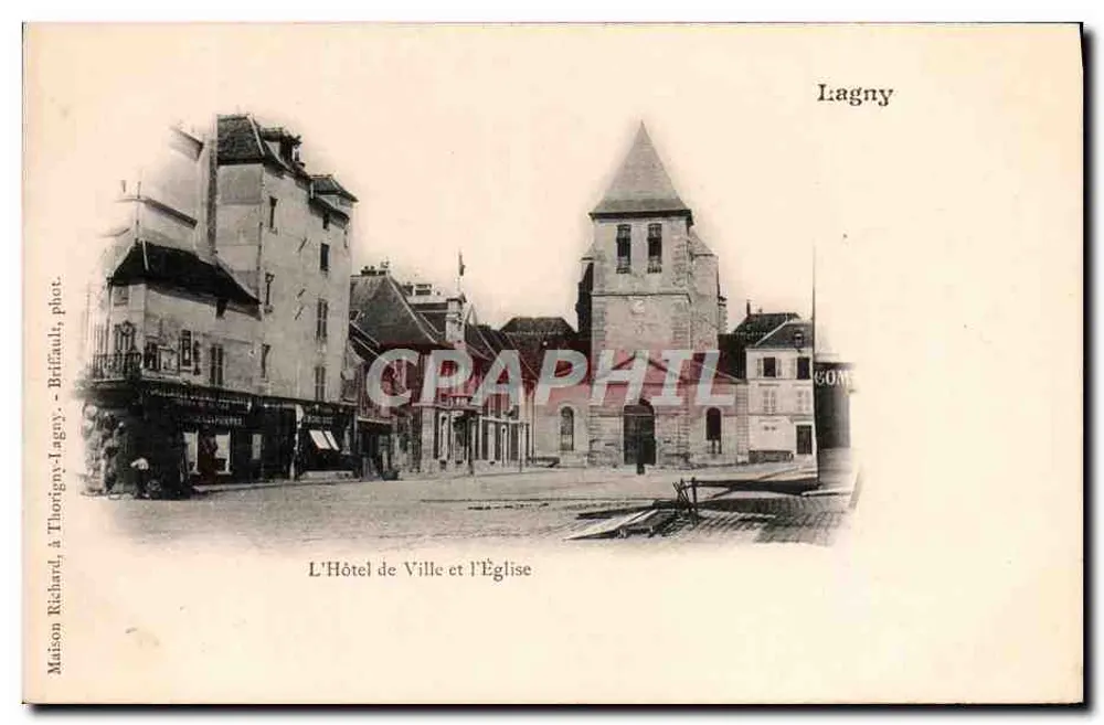 Lagny — Rathaus und Kirche — Maison Richard, Thorigny-Lagny, Foto von Brifault - Vorderseite