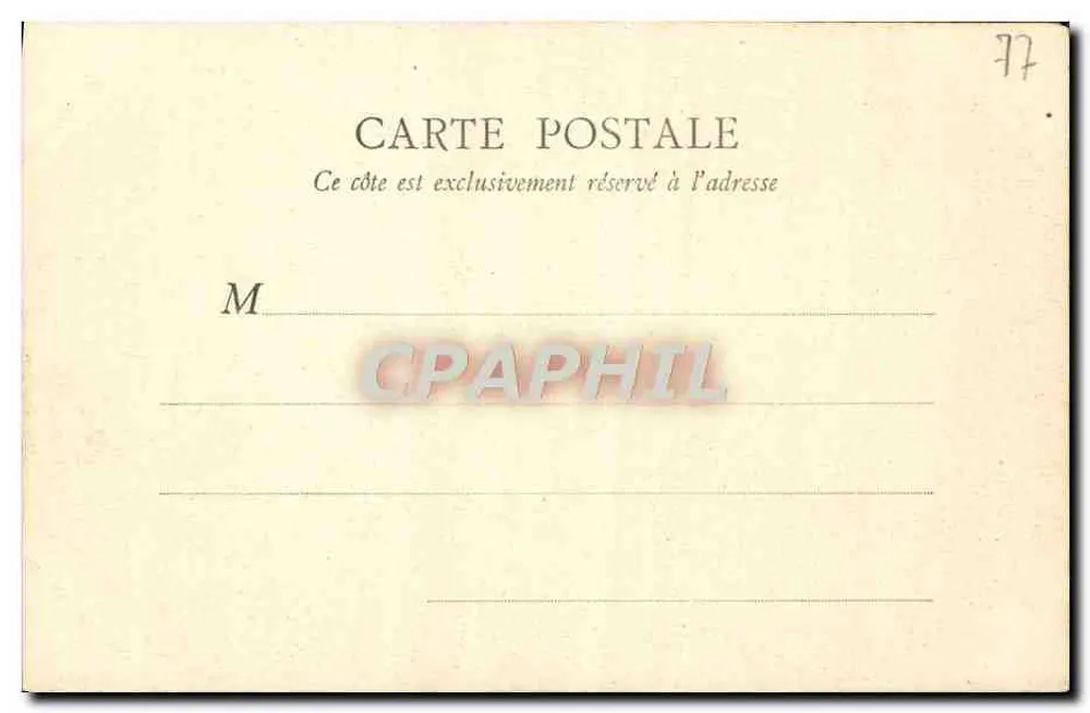 Wald von Fontainebleau — Schlucht der Wölfe — B.F. Paris, n°6 - Rückseite