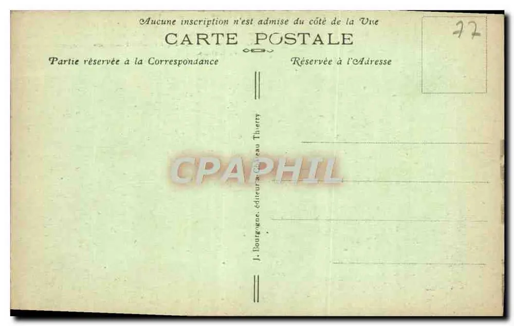 Provins (S.-et-M.) — Casa dos Pequenos Cobertores (século XIII) — editor J. Bourgogne, n° 68 - Verso