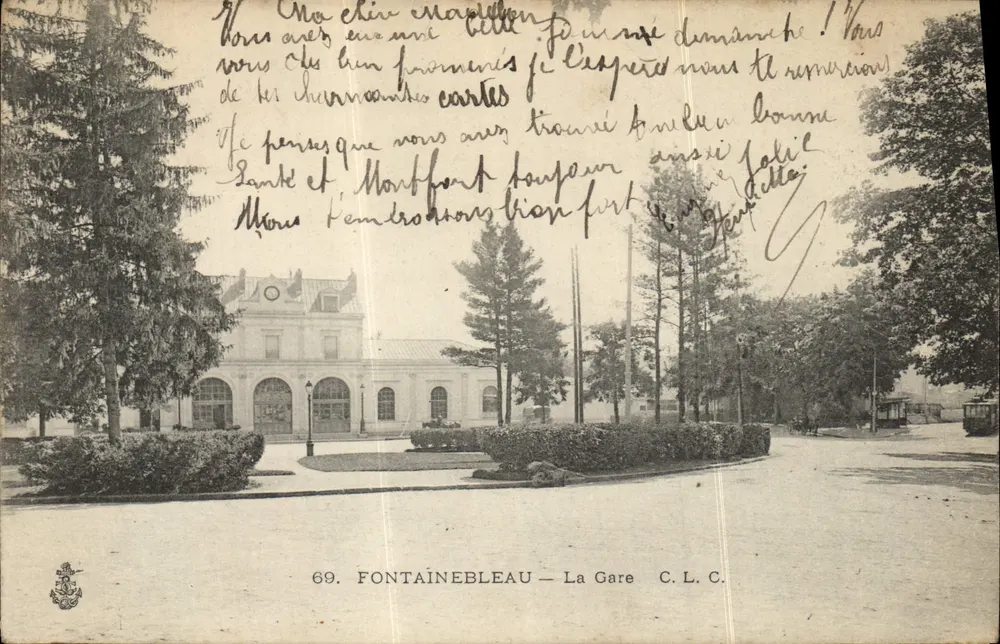 Fontainebleau — A Estação — C. L. C. - Frente