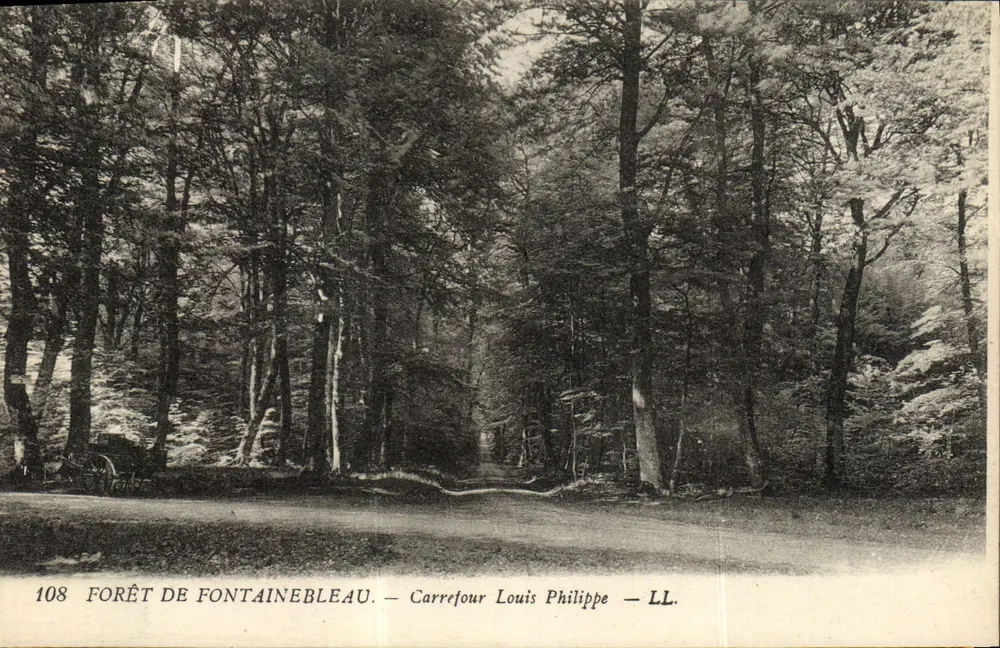Wald von Fontainebleau — Kreuzung Louis Philippe — LL. — n°108 - Vorderseite