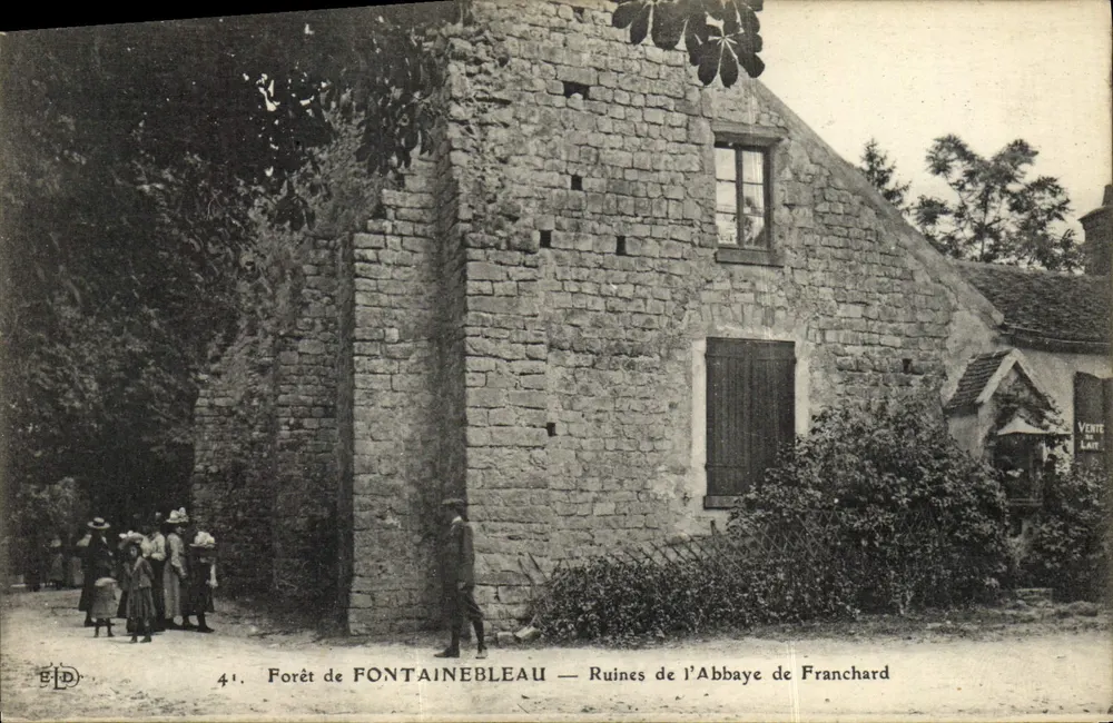Forêt de Fontainebleau — Ruinen der Abtei Franchard — Verleger EID, Nr. 41 - Vorderseite