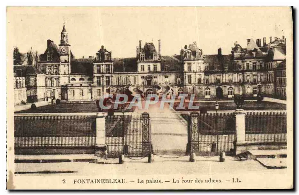 Fontainebleau — Das Schloss — Die Abschiedshalle — LL - Vorderseite