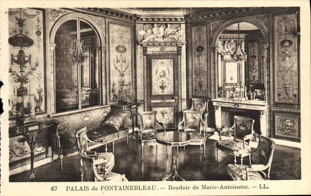 Palais von Fontainebleau — Boudoir von Marie-Antoinette — LL. - Vorderseite