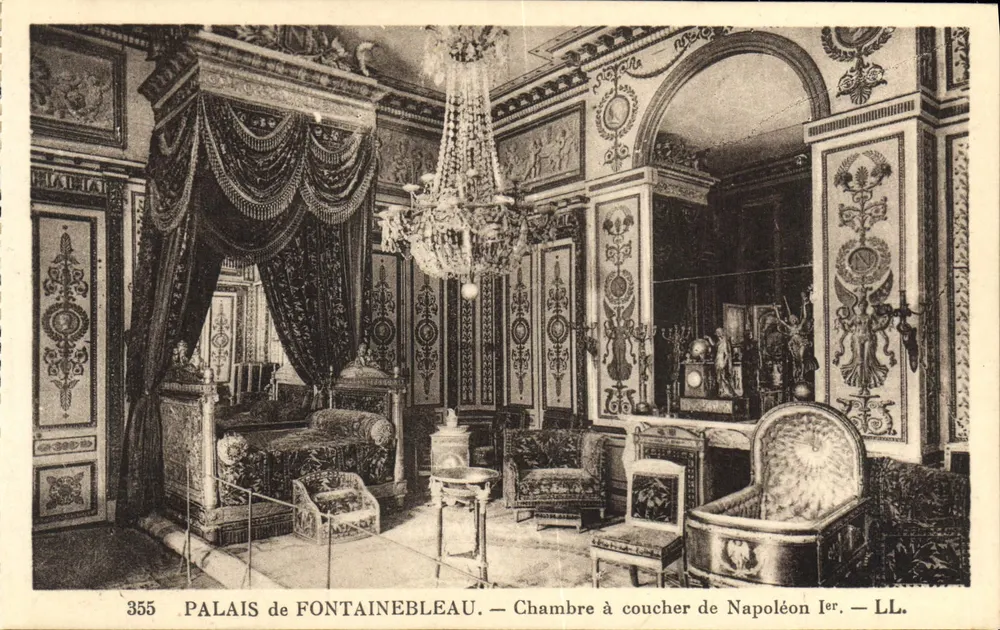 Schloss Fontainebleau — Schlafzimmer von Napoleon I. — LL. — Nr. 355 - Vorderseite