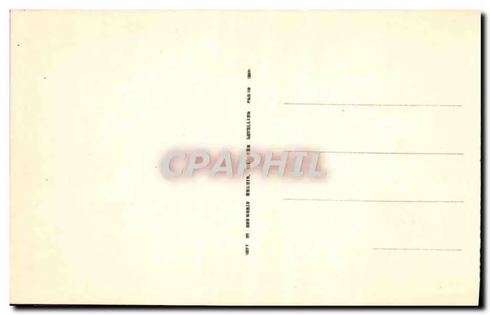 Palácio de Fontainebleau — O gabinete de abdicação — LL. — N° 65 - Verso