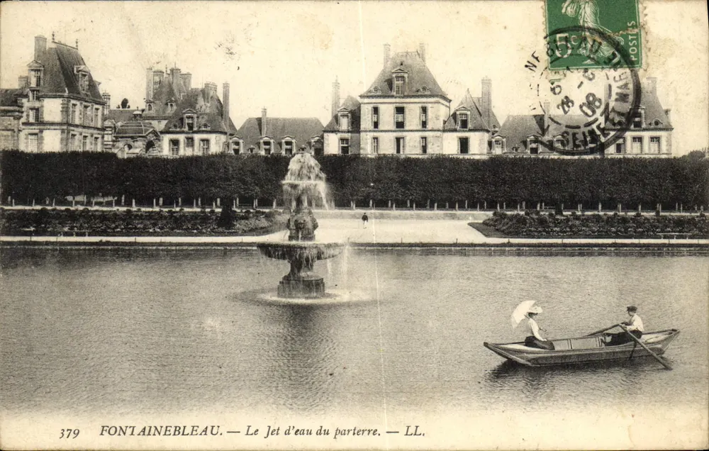 Fontainebleau — Der Wasserstrahl des Parterres — LL. n°379 - Vorderseite