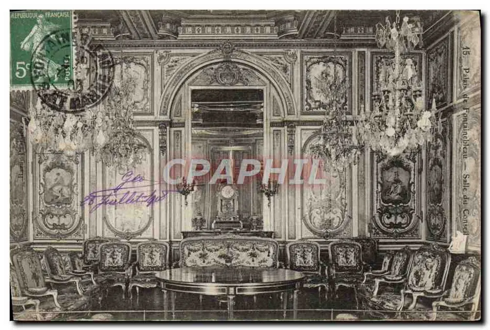 Palast von Fontainebleau — Sitzungssaal — Verlag unbekannt, Nr. 45 - Vorderseite