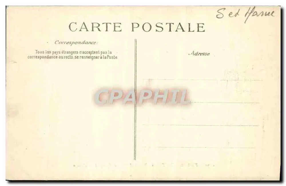 Wald von FONTAINEBLEAU — Kreuz des Kalvariums — Verlag E.D. Nr. 1191 - Rückseite