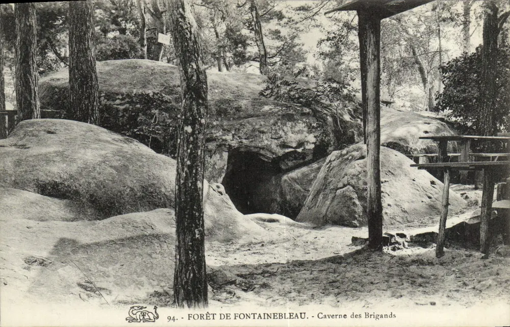Forêt de Fontainebleau — Caverne des Brigands — éditeur non identifié, n° 94 - Recto