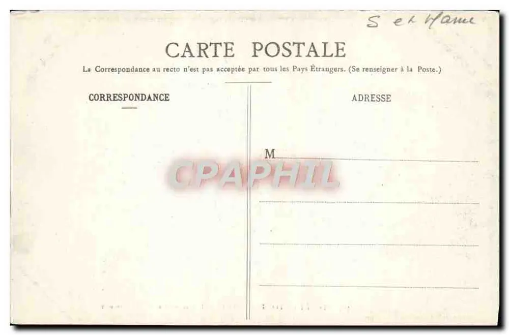Forêt de Fontainebleau — Eingang zum Désert d'Apremont — n° 387 - Rückseite