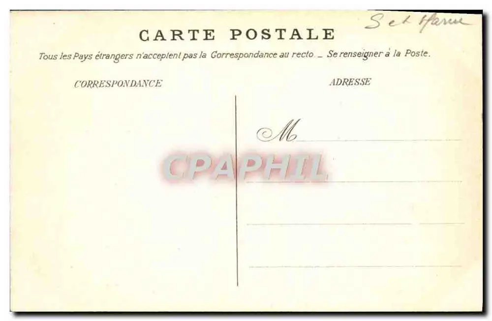 Forêt de Fontainebleau — Belvédère Carnot (Rocher Cassepot) — unbekannter Verlag, Nr. 362 - Rückseite