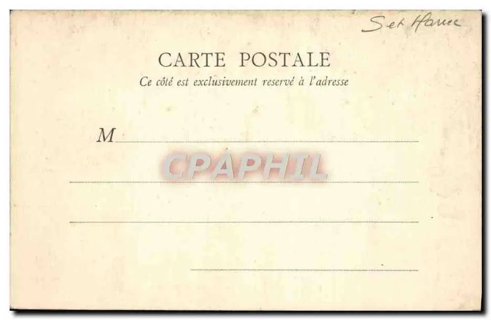 Fontainebleau — Facha da entrada do parterre — B. F., Paris - Verso