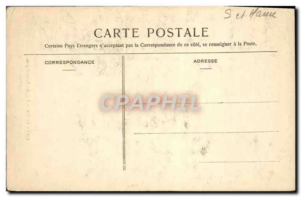 Melun - A Igreja de São Aspais — A. Siron, editor, n° 484 - Verso