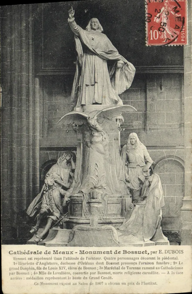 Kathedrale von Meaux — Denkmal von Bossuet, von E. DUBOIS - Vorderseite