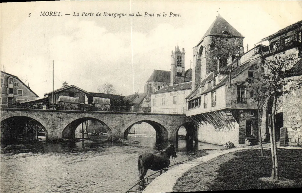 Moret — Die Pforte der Burgund oder der Brücke und die Brücke. - Vorderseite