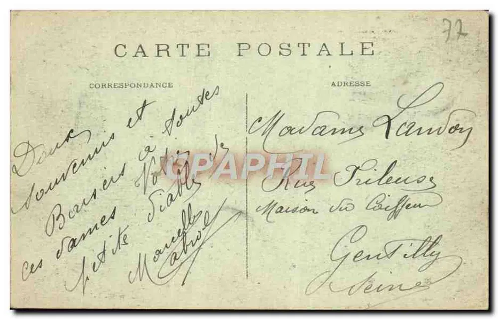 Villiers-sur-Morin (S.&M.) — Die beiden Mühlen und der Schleusenbau — Cl. Collard, fot. Laguy - Rückseite