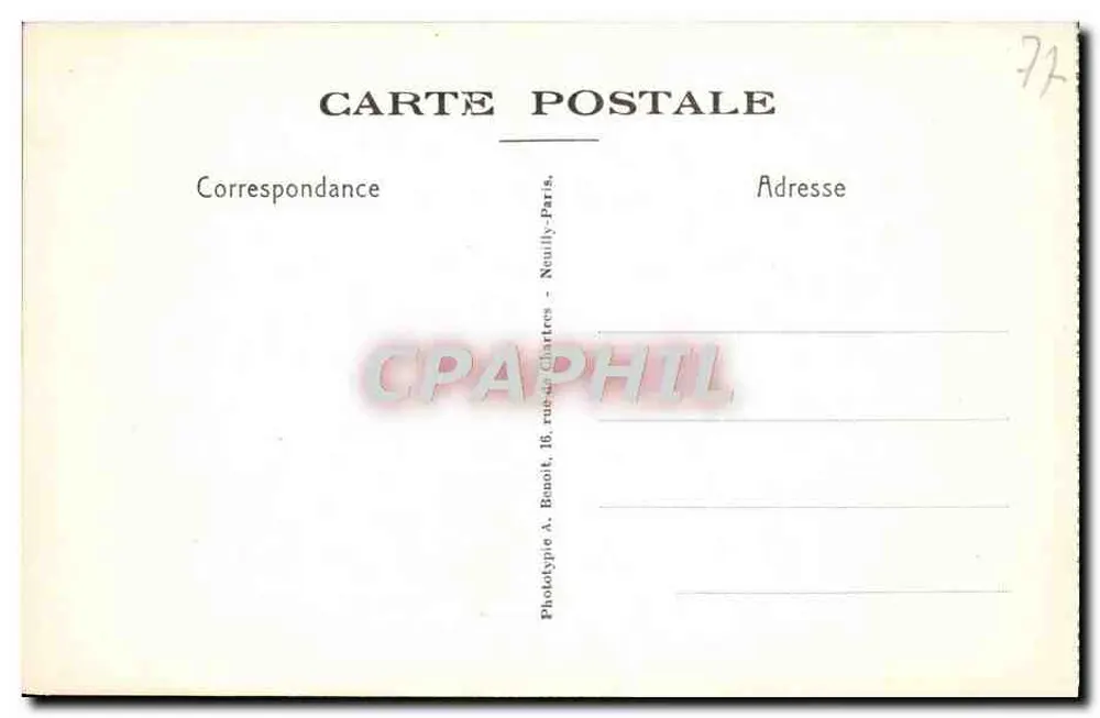 Altenheim — SAMOIS-sur-SEINE (S.-et-M.) — Phototype A. Bonoit, 16 rue de Chartres, Neuilly-Paris - Rückseite