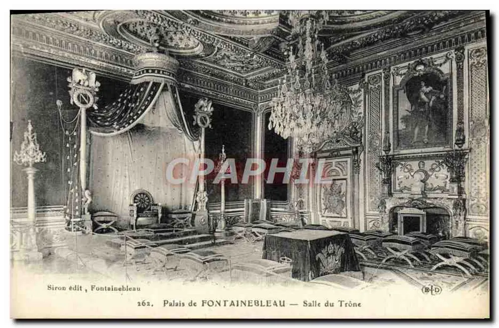 Schloss FONTAINEBLEAU — Thronsaal — Siron Verlag, Fontainebleau, Nr. 262 - Vorderseite