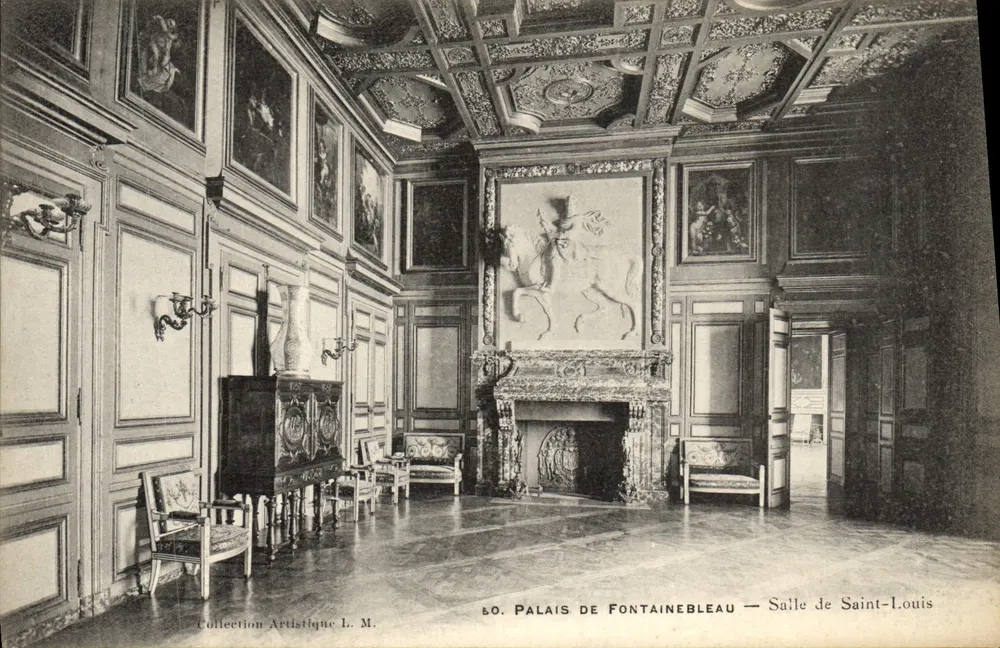 Palast von Fontainebleau — Saal Saint-Louis — Künstlerische Sammlung L. M. - Vorderseite
