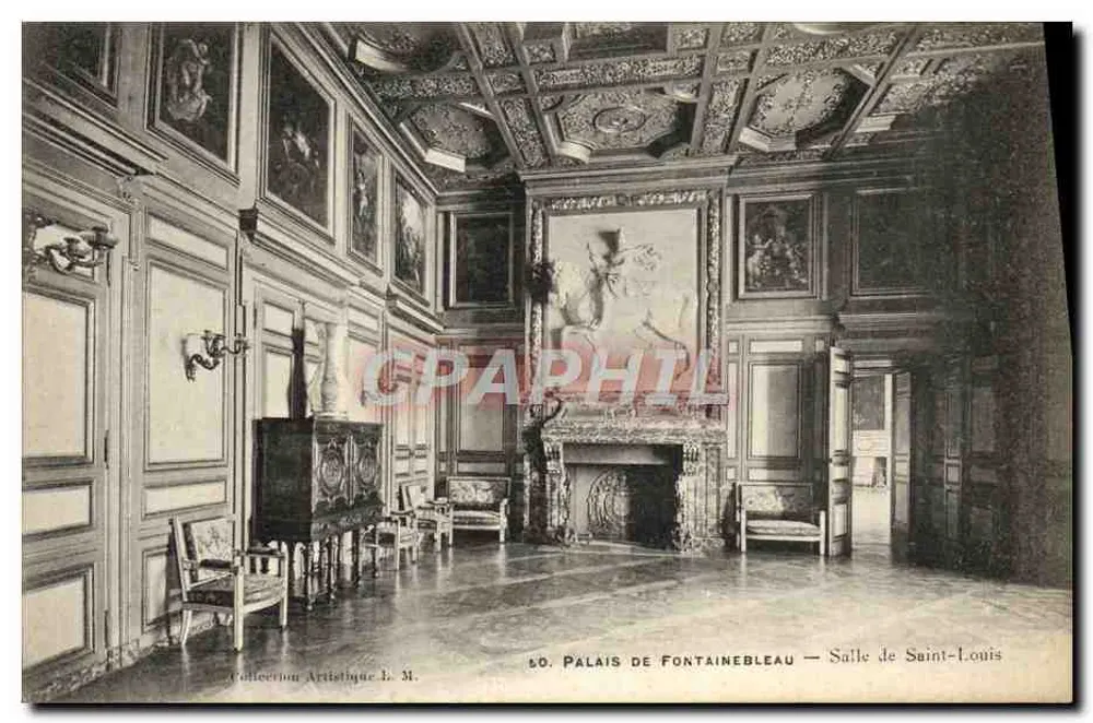 Palast von Fontainebleau — Saal Saint-Louis — Künstlerische Sammlung L. M. - Vorderseite