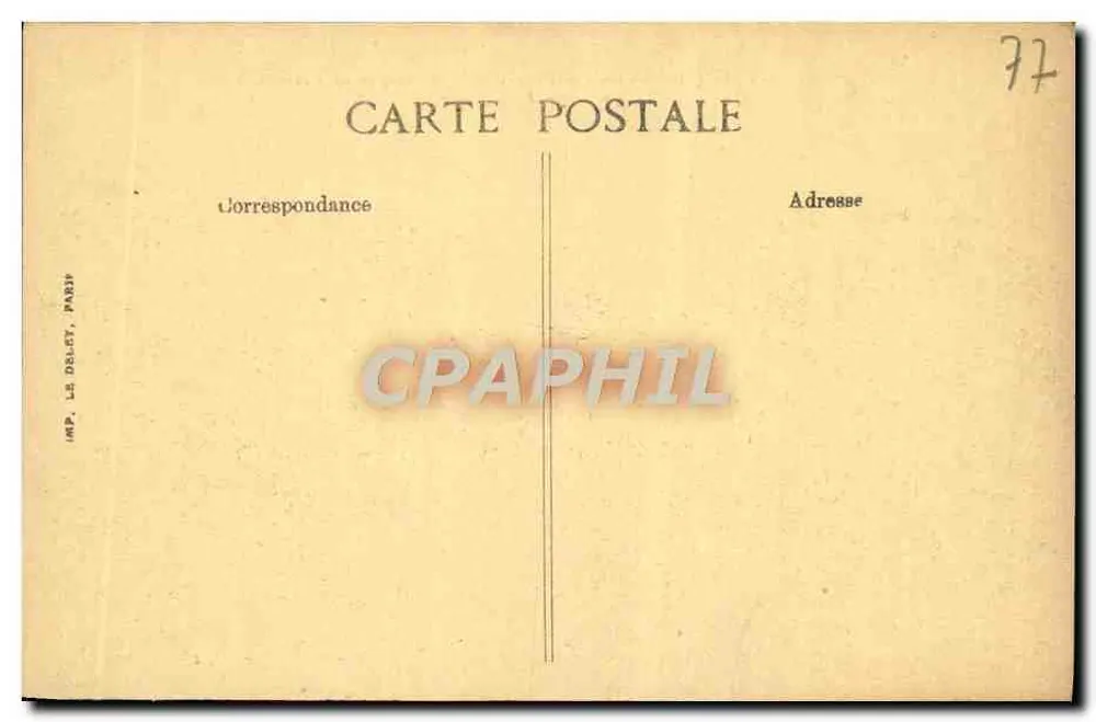 Wald von FONTAINEBLEAU — Die Gorges de Franchard — Verlag: Fléron, Fontainebleau - Rückseite