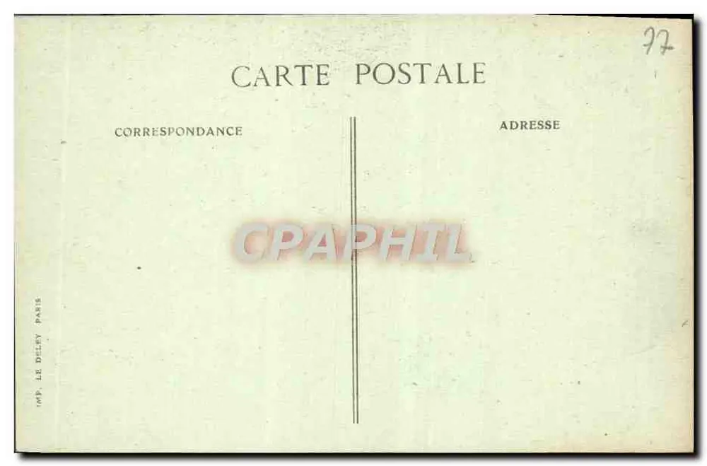 Palacio de Fontainebleau — Cabinet de l'Abdication — editor Le Déley, n° 265 - Reverso