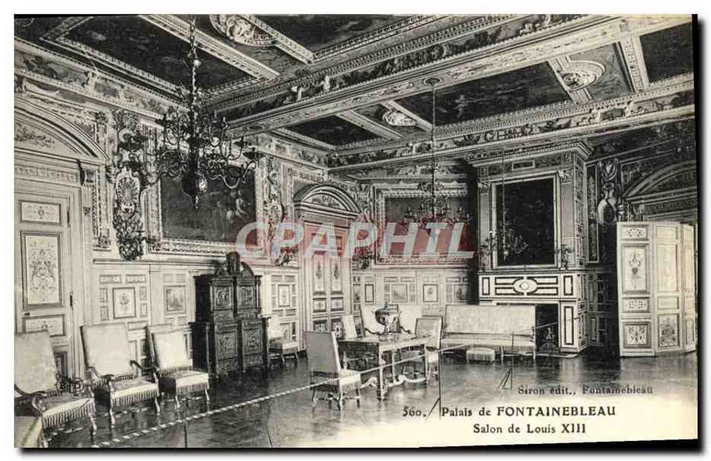 Palast von FONTAINEBLEAU — Salon de Louis XIII — Siron Verlag Fontainebleau - Vorderseite