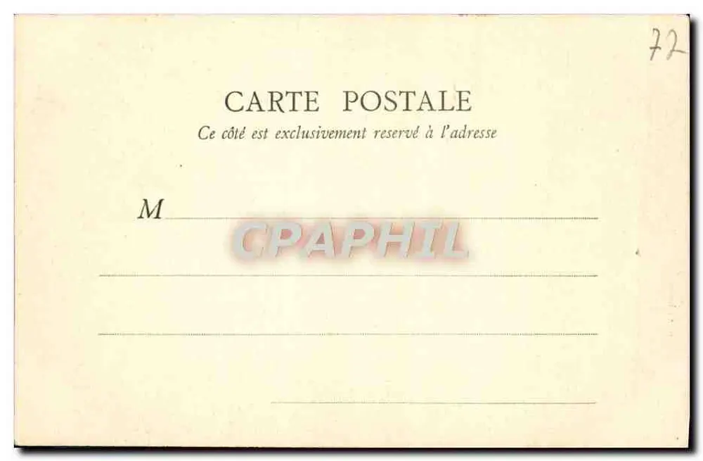 Forêt de Fontainebleau — Rocher de Bouligny — B. F., Paris, n°10 - Rückseite