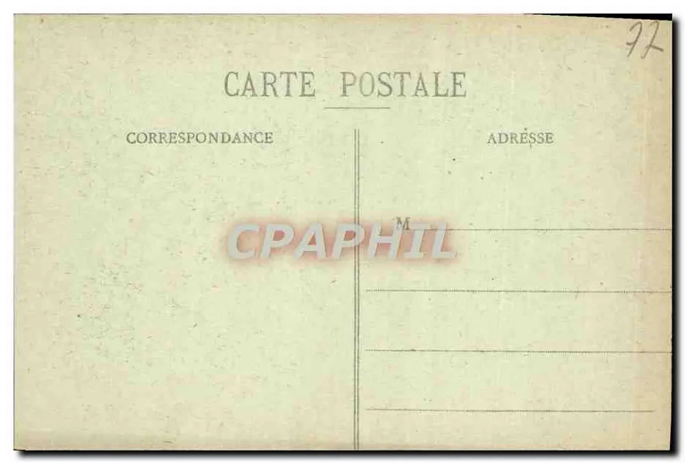 Palast von Fontainebleau — Thronsaal — Verlag unbekannt, Nr. 78 - Rückseite