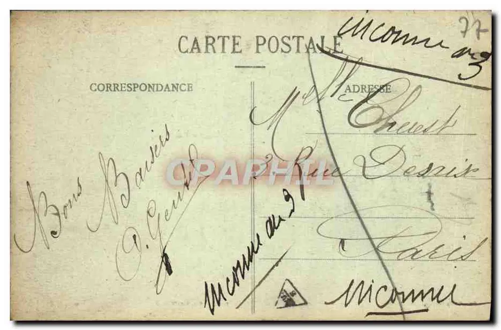 Altes Schloss Blandy-les-Tours — Ensemble — Verlag Melon, Nr. 70 - Rückseite