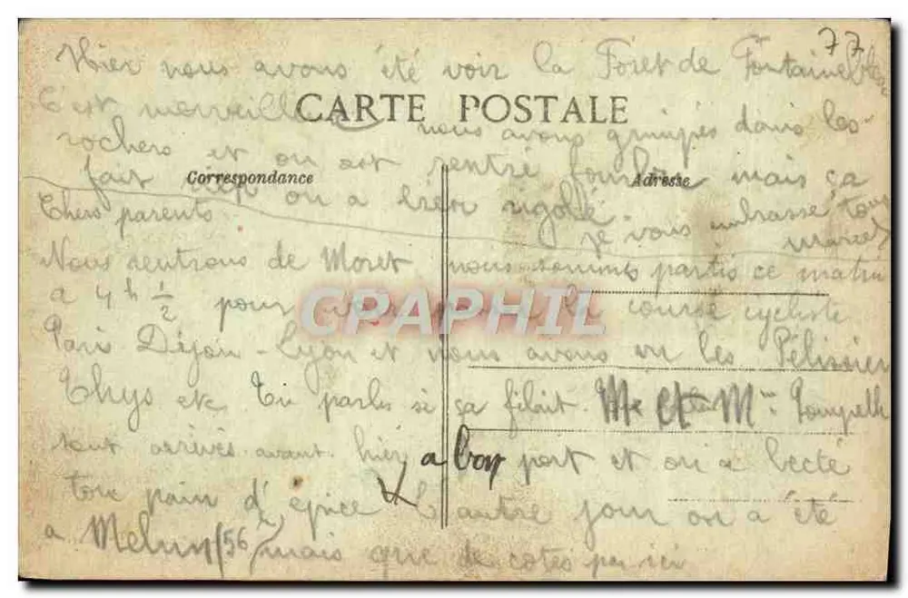 Montigny-sur-Loing — O Ponte — L. C. - Verso