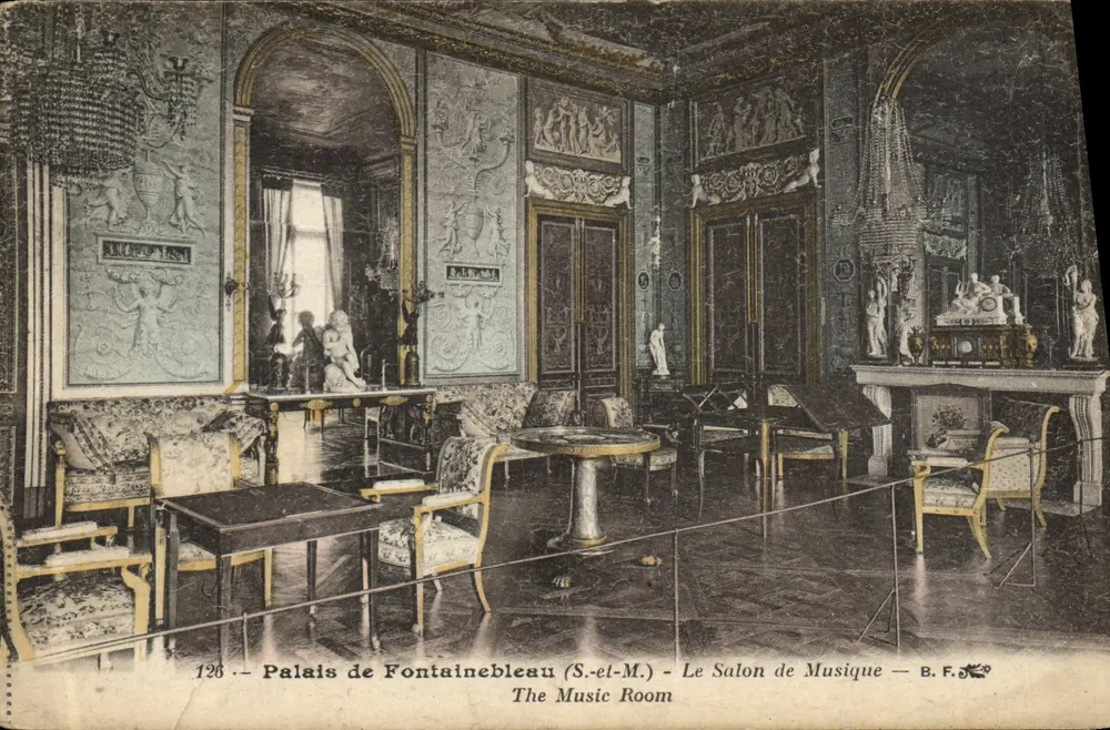 Palais de Fontainebleau (S.-el-M.) — Der Musiksaal — B.F. — n°126 - Vorderseite