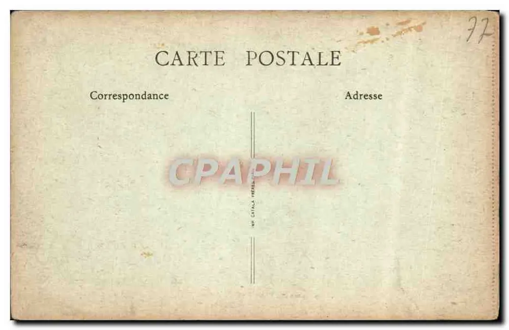Palais de Fontainebleau (S.-el-M.) — Der Musiksaal — B.F. — n°126 - Rückseite