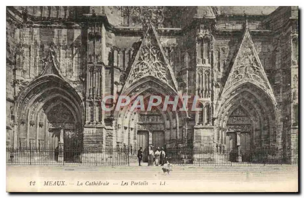 Meaux — A Catedral — Os Portais — 12 - Frente