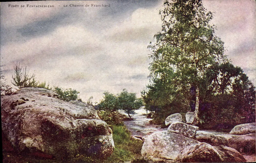 Wald von Fontainebleau — Der Franchard-Weg — Verlag T. T. - Vorderseite