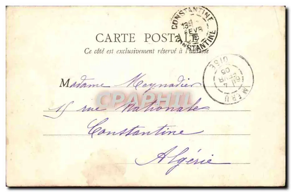 Grotte du Chasseur Noir — Fontainebleau — B. F., PARIS - Rückseite