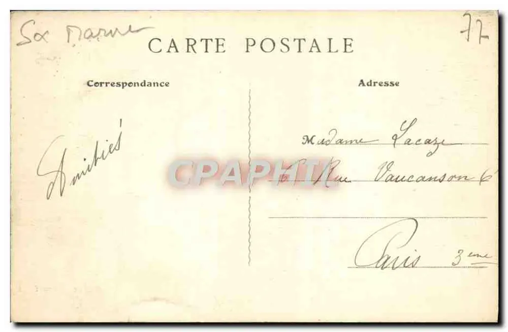 Mortcerf — Rú de Binel — Edit. J. Maurice - Mortcerf - Verso